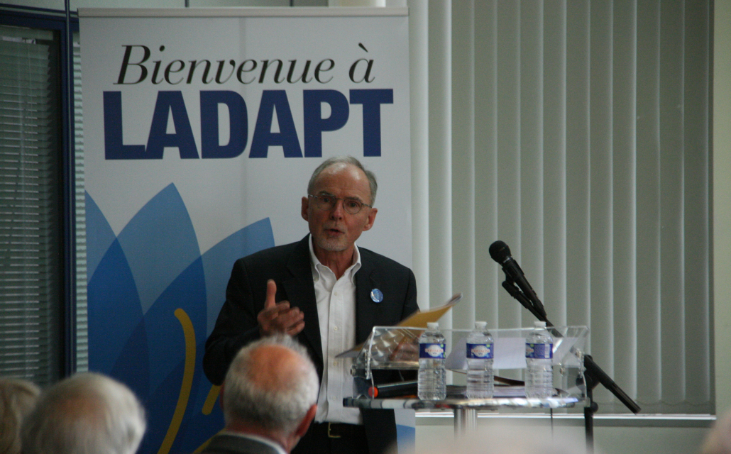 Le Président de LADAPT, Monsieur Bruno Pollez pendant l'AG 2023